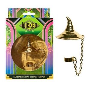 LAST ONE NIB Char Charms Wicked: For Good gold plated Elphaba's Hat Straw Topper